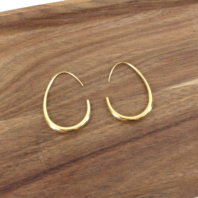 Hook Open Hoop Earrings