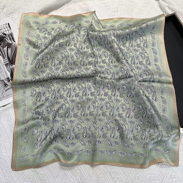 100% Silk Square Scarf (21"x21")