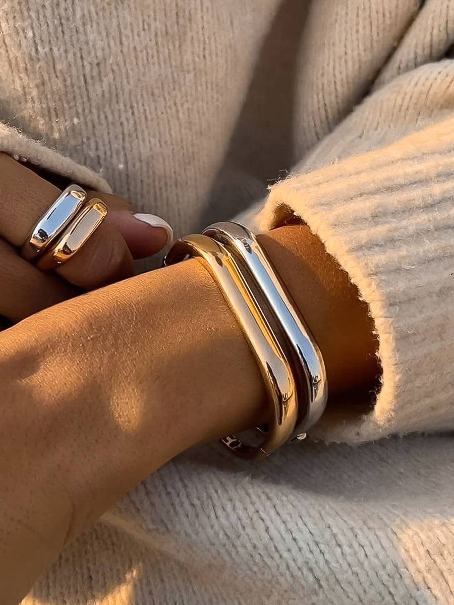 Renzi 18K Gold Non-Tarnish Classic Bangle