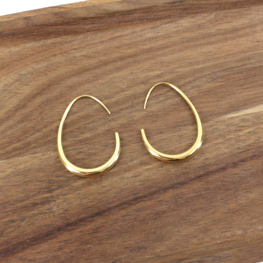 Hook Open Hoop Earrings