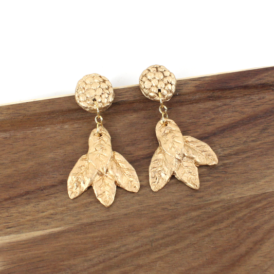 Paper Mâché Dangle Earrings