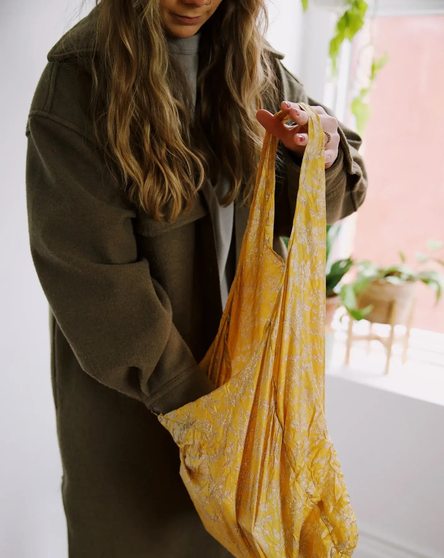 Shopping/Tote Bag Re-Purposed Sari, Eco-Friendly